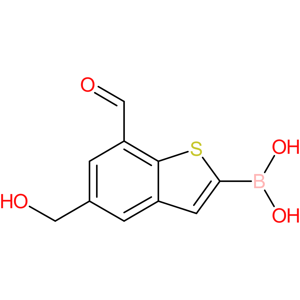 7-formyl-5-(hydroxymethyl)benzothiophene-2-boronic acid