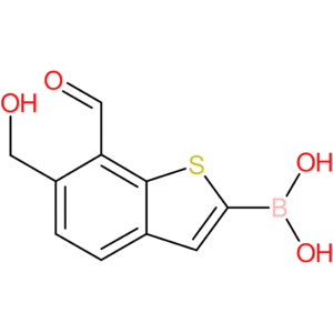 7-formyl-6-(hydroxymethyl)benzothiophene-2-boronic acid