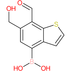 7-formyl-6-(hydroxymethyl)benzothiophene-4-boronic acid