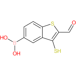 2-formyl-3-mercaptobenzothiophene-5-boronic acid