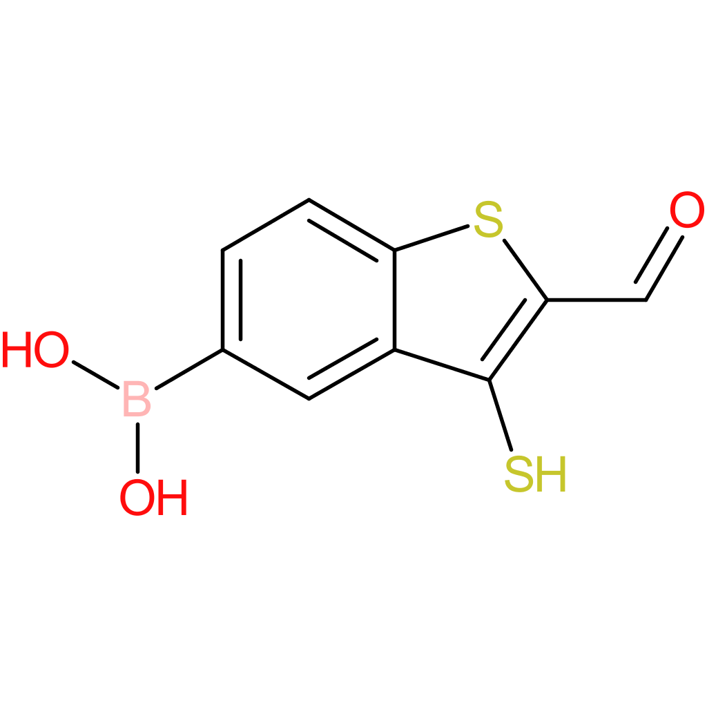 2-formyl-3-mercaptobenzothiophene-5-boronic acid