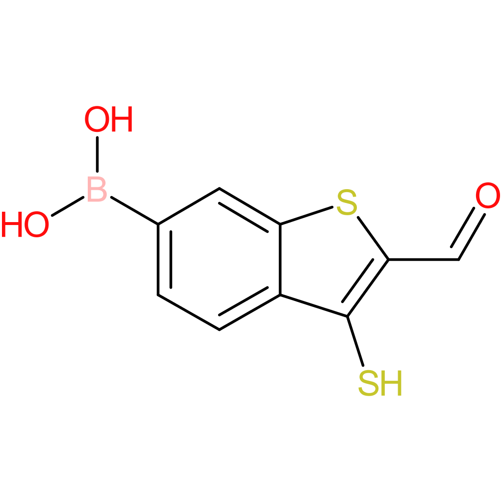 2-formyl-3-mercaptobenzothiophene-6-boronic acid