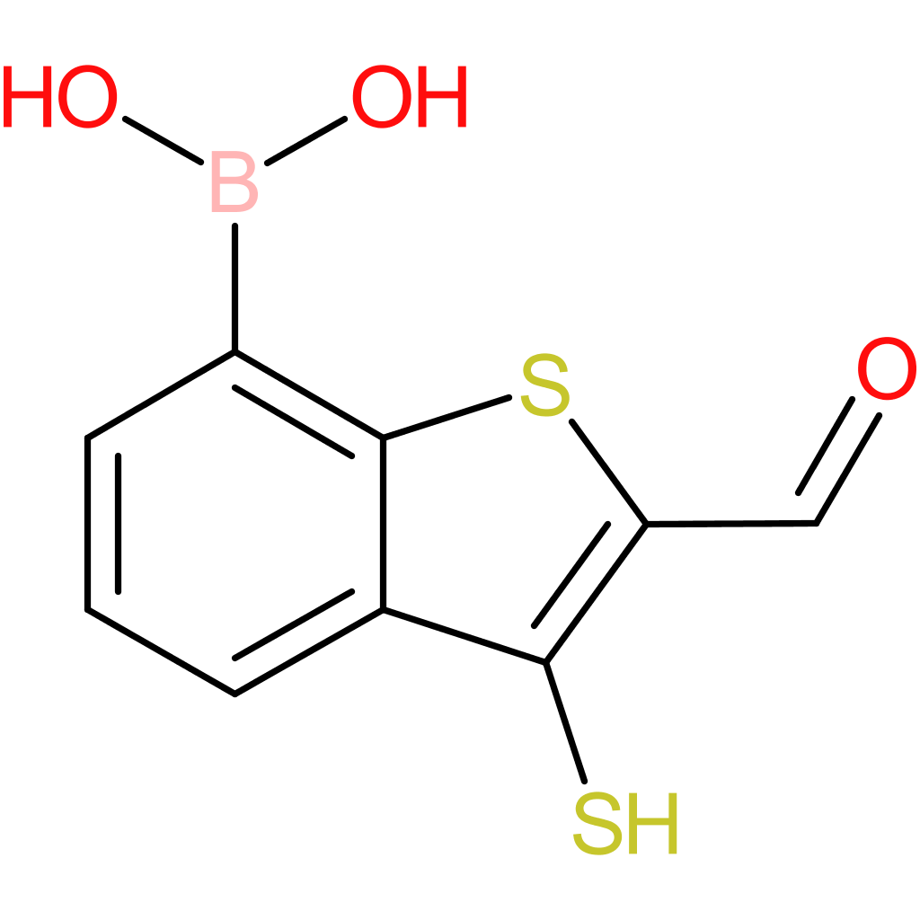 2-formyl-3-mercaptobenzothiophene-7-boronic acid