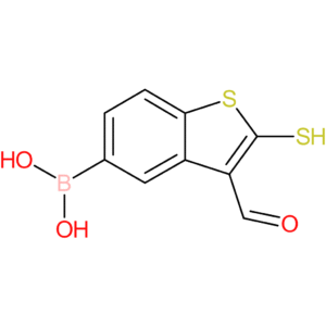 3-formyl-2-mercaptobenzothiophene-5-boronic acid
