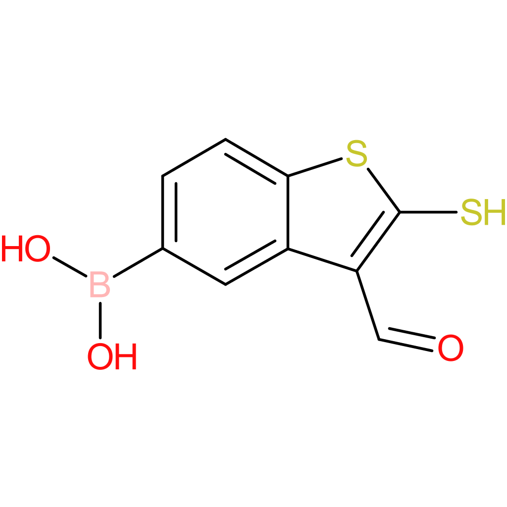 3-formyl-2-mercaptobenzothiophene-5-boronic acid