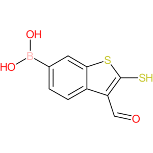 3-formyl-2-mercaptobenzothiophene-6-boronic acid