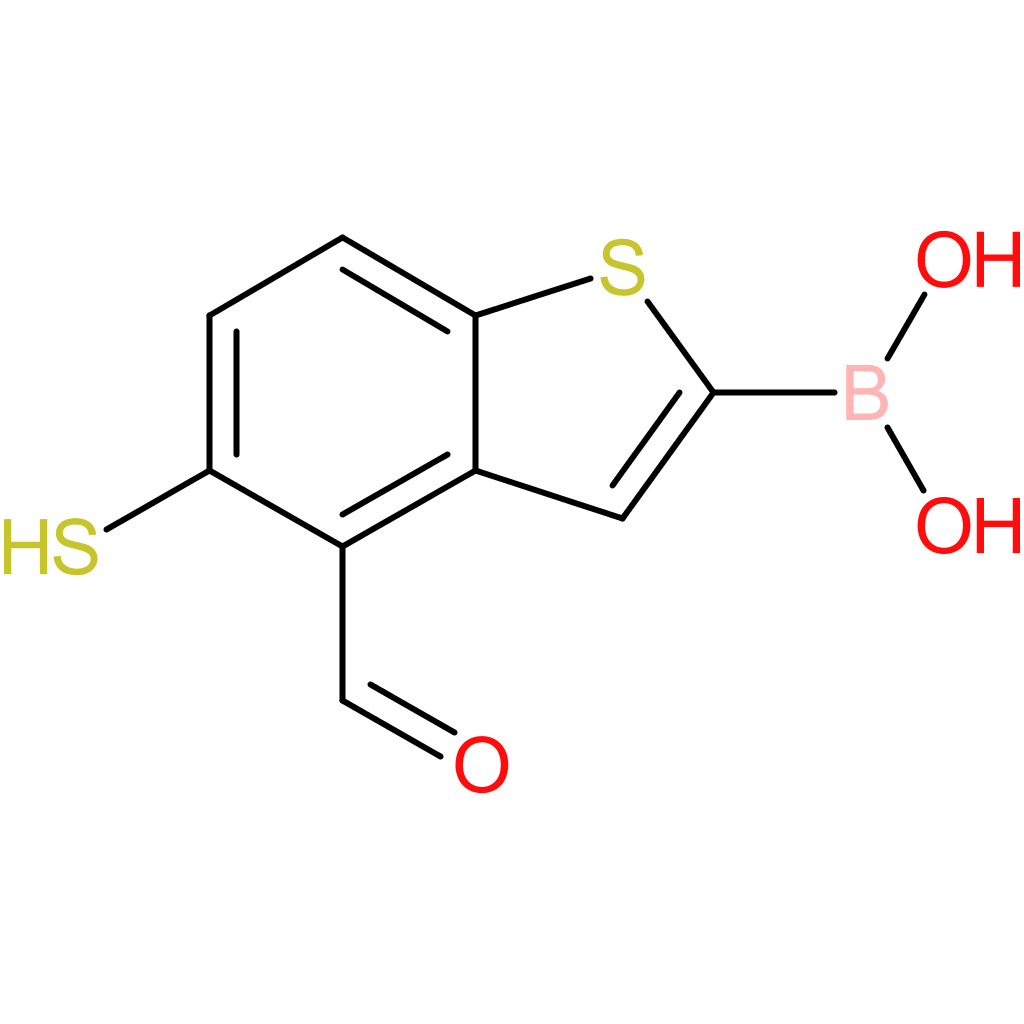 4-formyl-5-mercaptobenzothiophene-2-boronic acid
