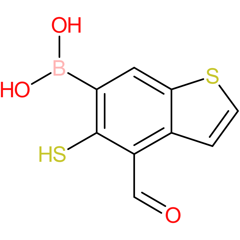 4-formyl-5-mercaptobenzothiophene-6-boronic acid