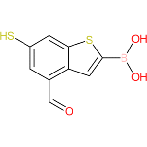4-formyl-6-mercaptobenzothiophene-2-boronic acid