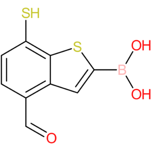 4-formyl-7-mercaptobenzothiophene-2-boronic acid