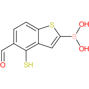 5-formyl-4-mercaptobenzothiophene-2-boronic acid
