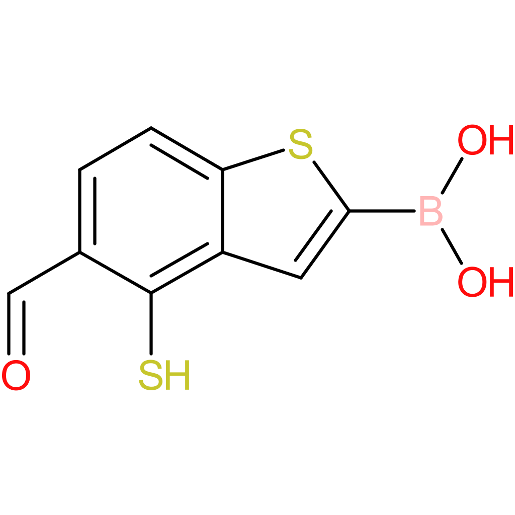 5-formyl-4-mercaptobenzothiophene-2-boronic acid