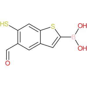 5-formyl-6-mercaptobenzothiophene-2-boronic acid