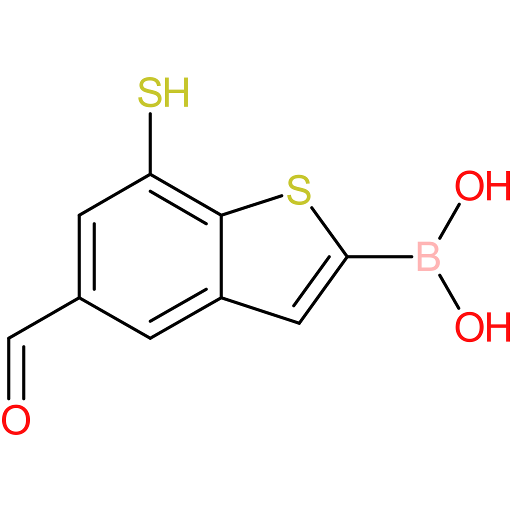 5-formyl-7-mercaptobenzothiophene-2-boronic acid