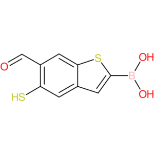 6-formyl-5-mercaptobenzothiophene-2-boronic acid