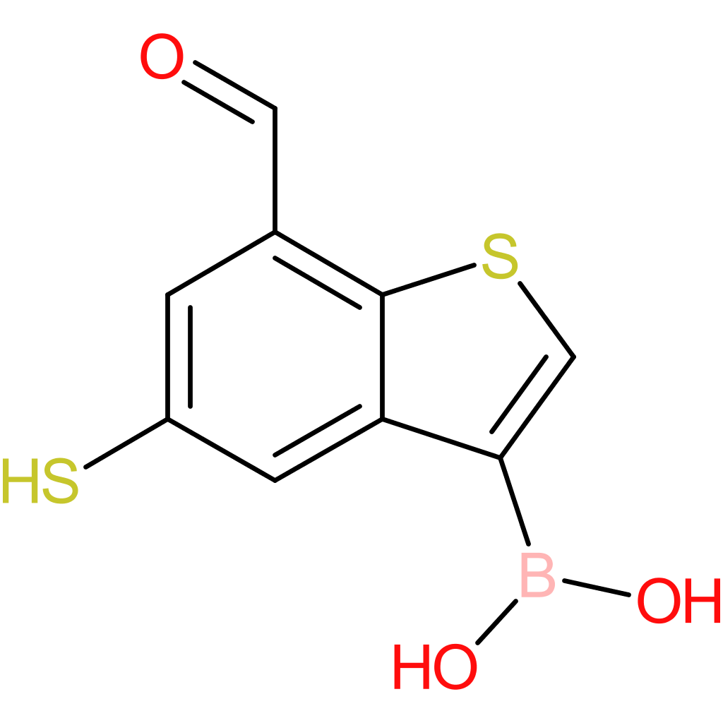 7-formyl-5-mercaptobenzothiophene-3-boronic acid