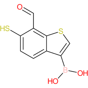 7-formyl-6-mercaptobenzothiophene-3-boronic acid