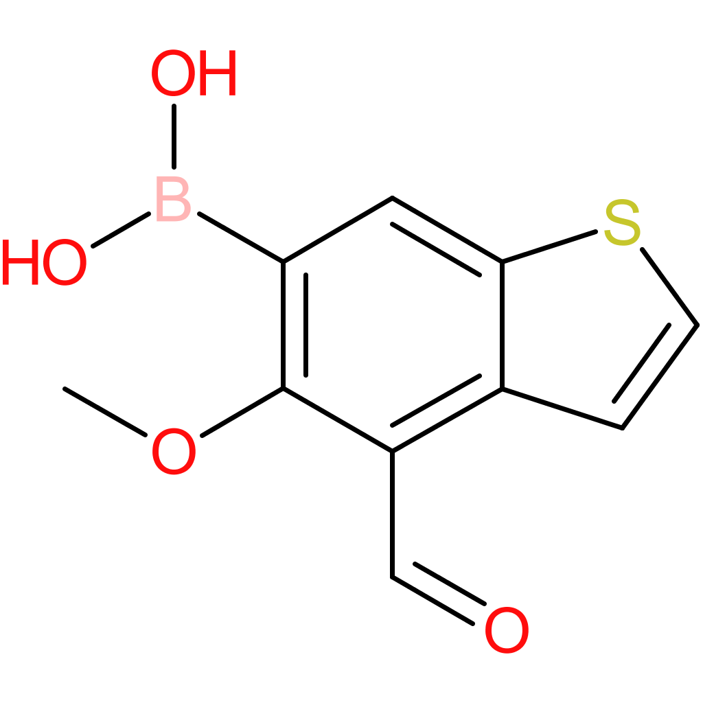 4-formyl-5-methoxybenzothiophene-6-boronic acid