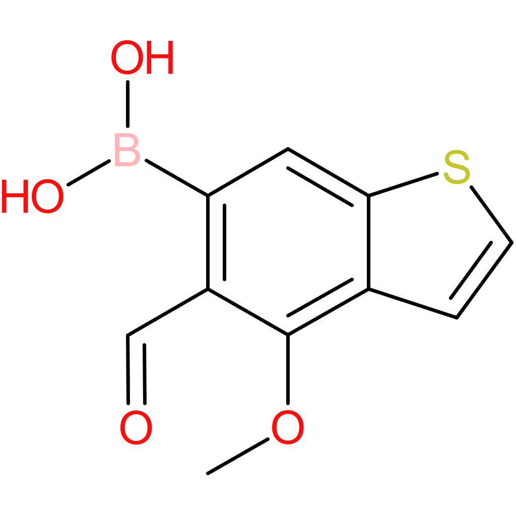 5-formyl-4-methoxybenzothiophene-6-boronic acid