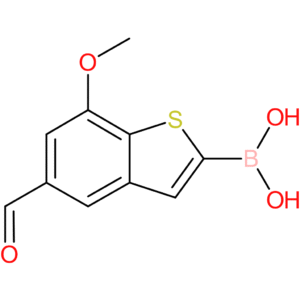 5-formyl-7-methoxybenzothiophene-2-boronic acid