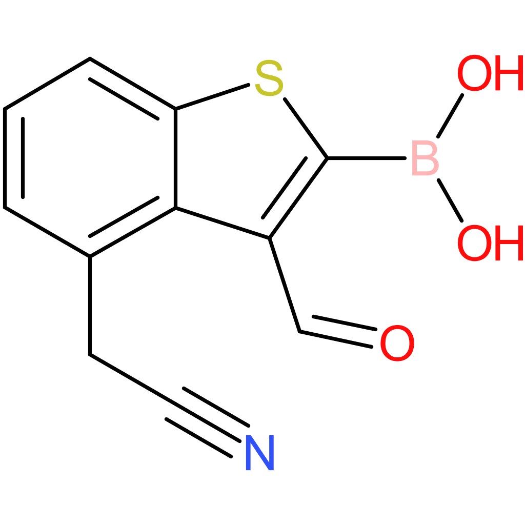 2-borono-3-formylbenzothiophene-4-acetonitrile