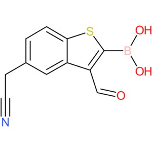 2-borono-3-formylbenzothiophene-5-acetonitrile