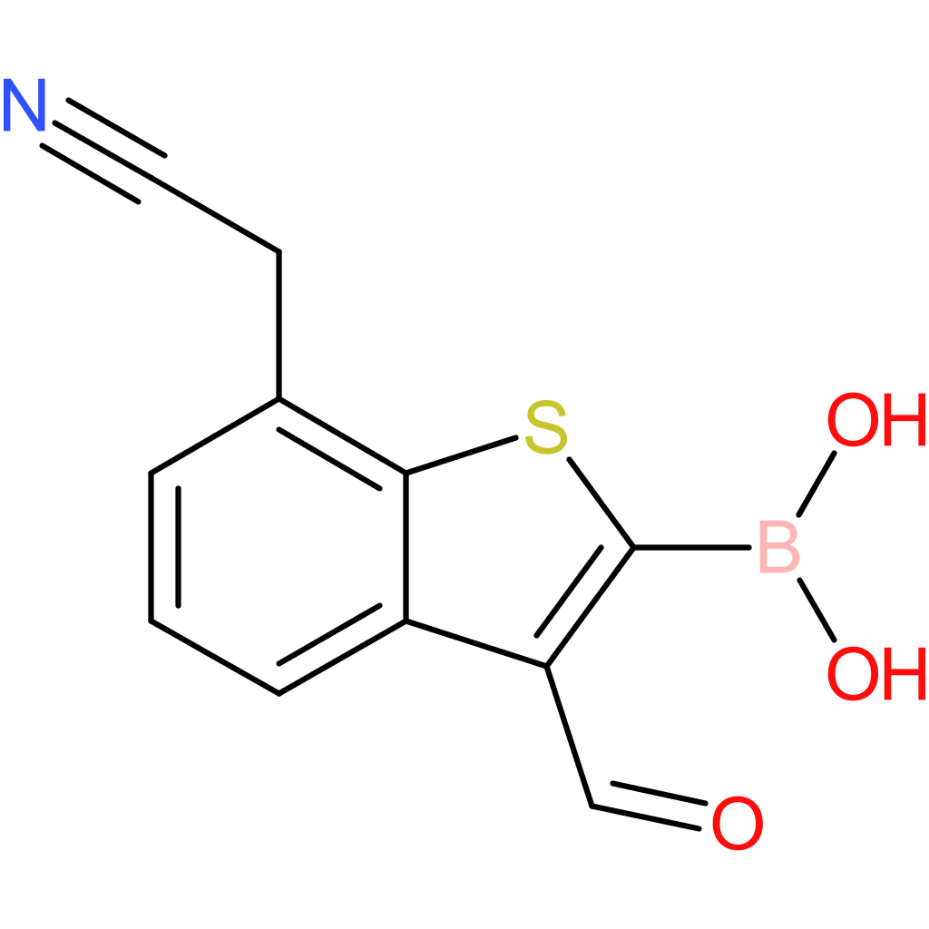 2-borono-3-formylbenzothiophene-7-acetonitrile