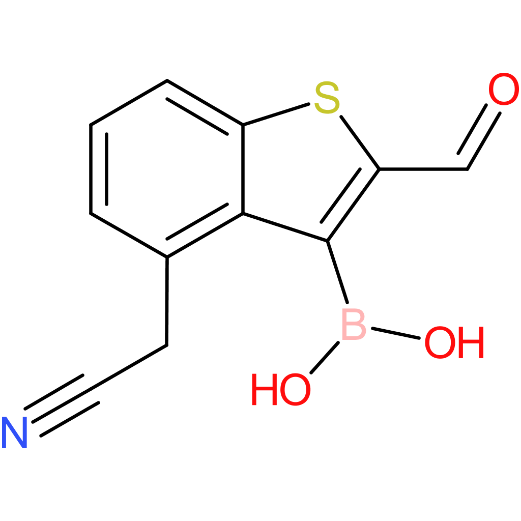 3-borono-2-formylbenzothiophene-4-acetonitrile