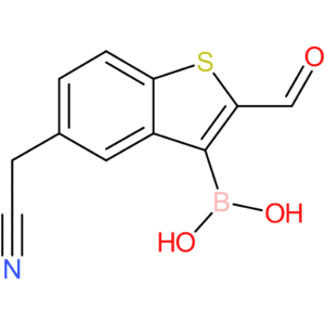 3-borono-2-formylbenzothiophene-5-acetonitrile