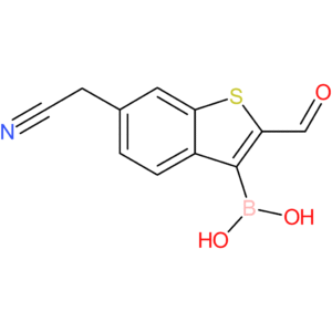 3-borono-2-formylbenzothiophene-6-acetonitrile