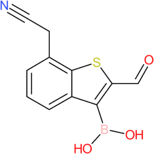 3-borono-2-formylbenzothiophene-7-acetonitrile