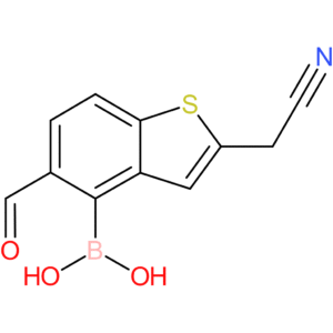 4-borono-5-formylbenzothiophene-2-acetonitrile
