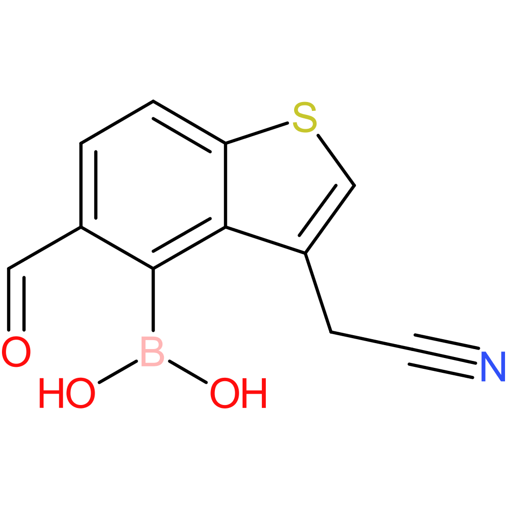 4-borono-5-formylbenzothiophene-3-acetonitrile