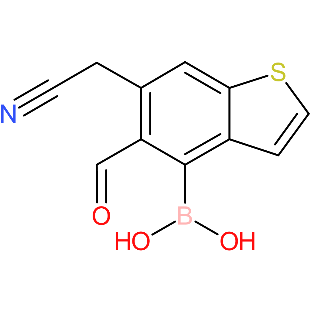 4-borono-5-formylbenzothiophene-6-acetonitrile