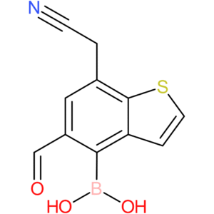 4-borono-5-formylbenzothiophene-7-acetonitrile