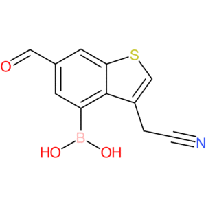 4-borono-6-formylbenzothiophene-3-acetonitrile