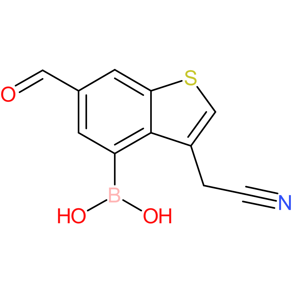 4-borono-6-formylbenzothiophene-3-acetonitrile