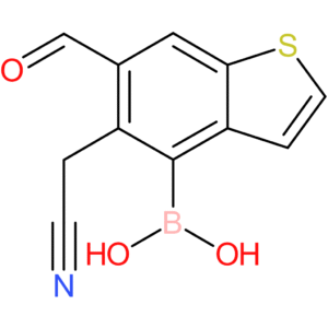 4-borono-6-formylbenzothiophene-5-acetonitrile
