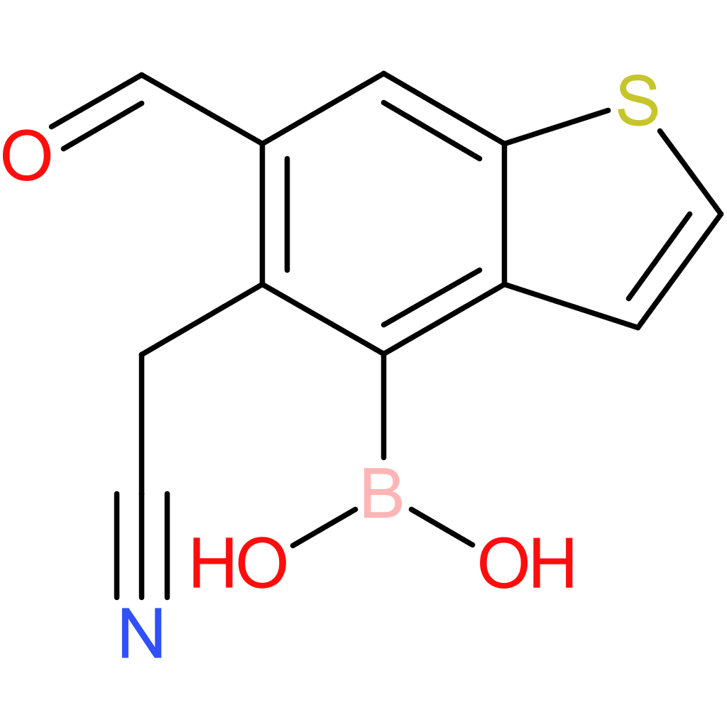 4-borono-6-formylbenzothiophene-5-acetonitrile