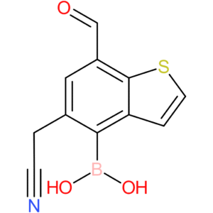 4-borono-7-formylbenzothiophene-5-acetonitrile
