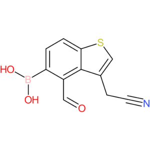 5-borono-4-formylbenzothiophene-3-acetonitrile