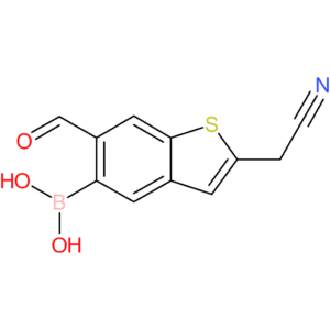 5-borono-6-formylbenzothiophene-2-acetonitrile