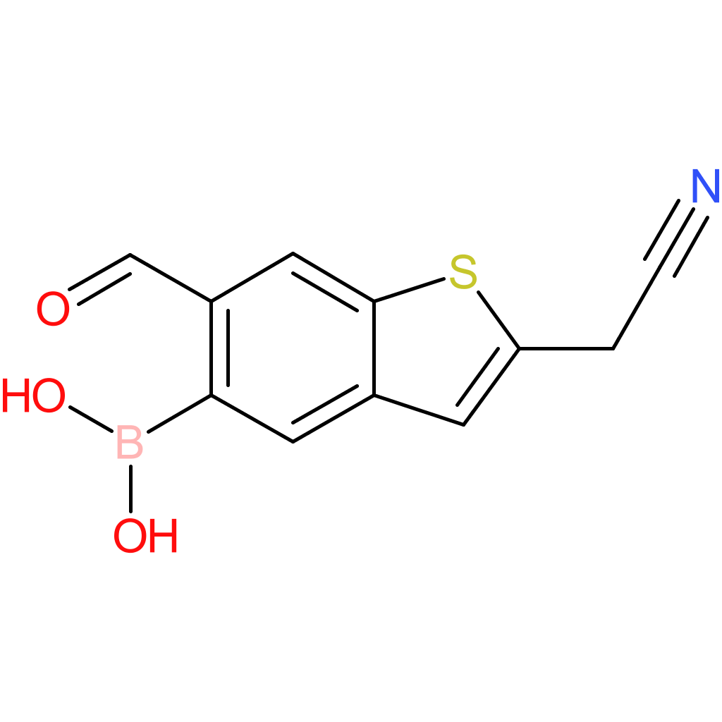 5-borono-6-formylbenzothiophene-2-acetonitrile