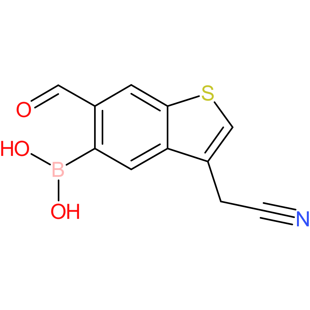 5-borono-6-formylbenzothiophene-3-acetonitrile