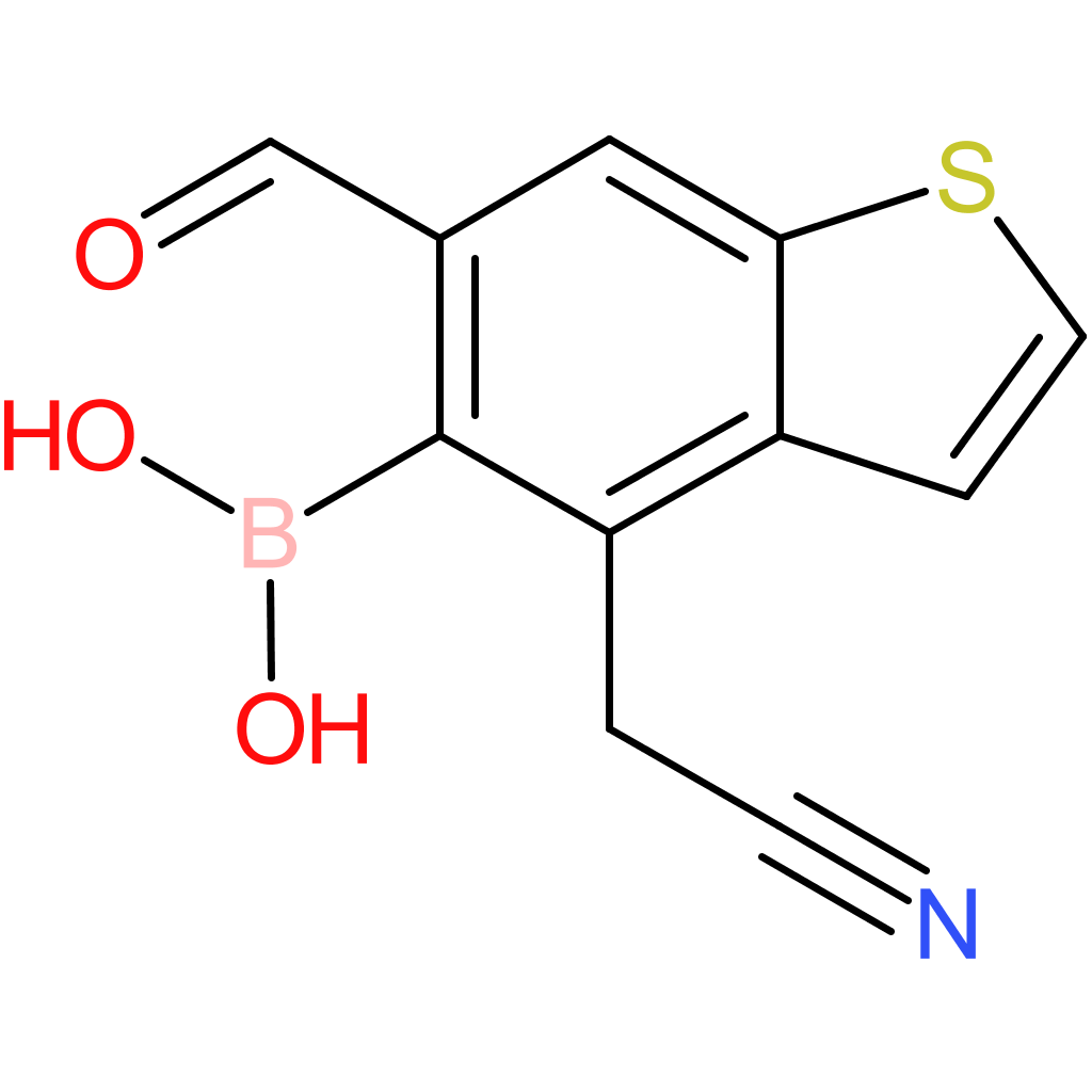 5-borono-6-formylbenzothiophene-4-acetonitrile