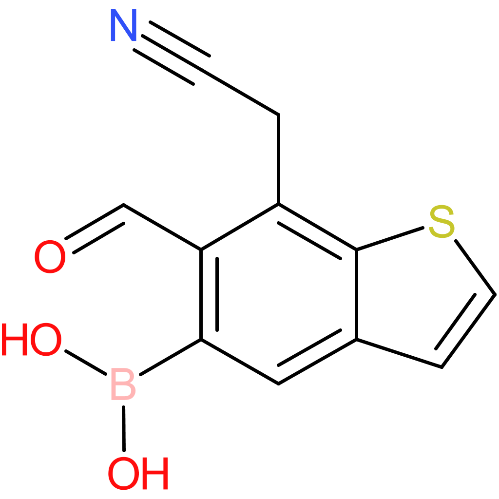 5-borono-6-formylbenzothiophene-7-acetonitrile