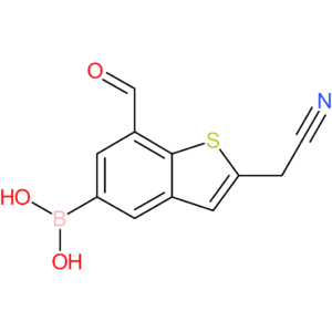 5-borono-7-formylbenzothiophene-2-acetonitrile