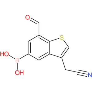 5-borono-7-formylbenzothiophene-3-acetonitrile