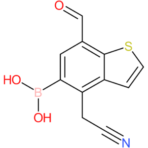 5-borono-7-formylbenzothiophene-4-acetonitrile