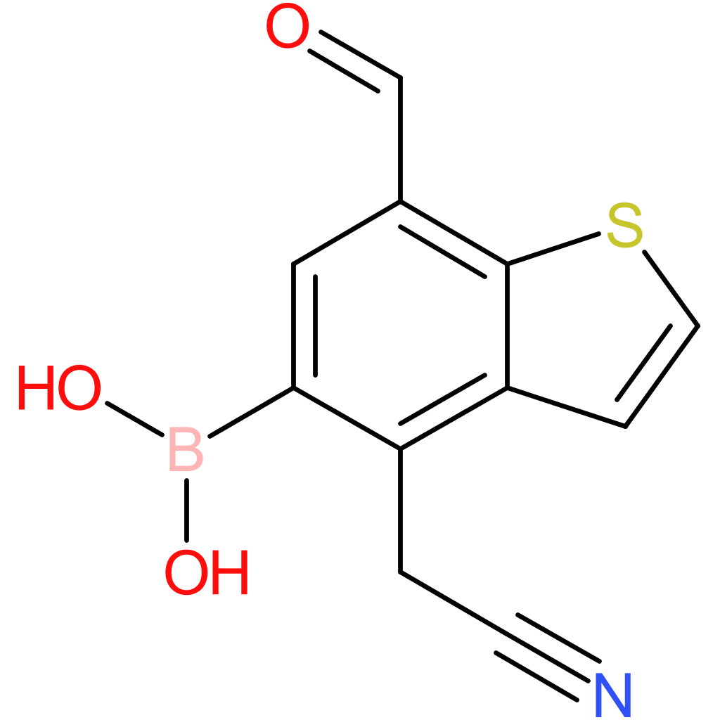 5-borono-7-formylbenzothiophene-4-acetonitrile